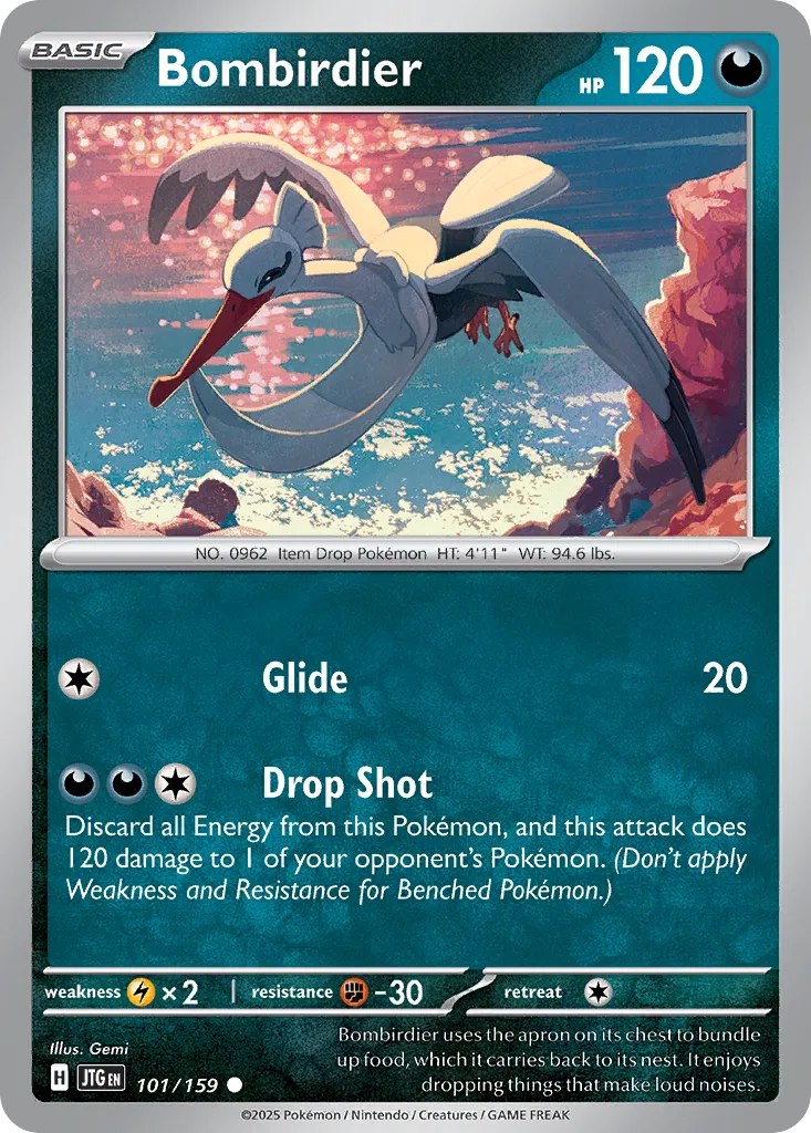 Bombirdier 101/159 — Journey Together (English Pokémon TCG card)
