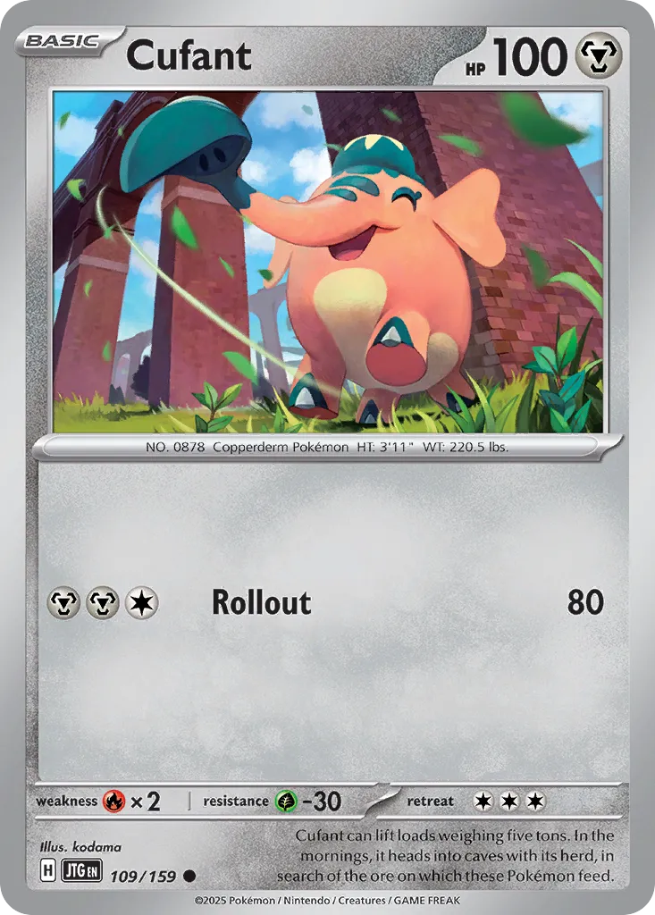 Cufant 109/159 — Journey Together (English Pokémon TCG card)