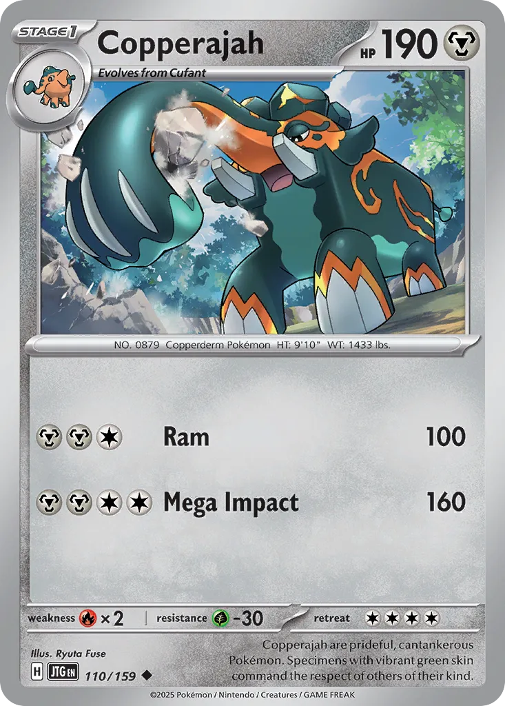 Copperajah 110/159 — Journey Together (English Pokémon TCG card)