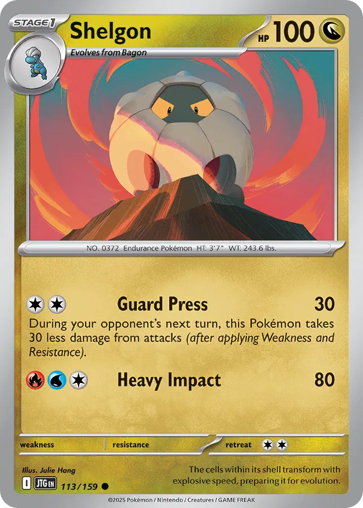 Shelgon 113/159 — Journey Together (English Pokémon TCG card)