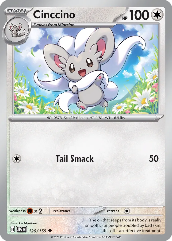 Cinccino 126/159 — Journey Together (English Pokémon TCG card)