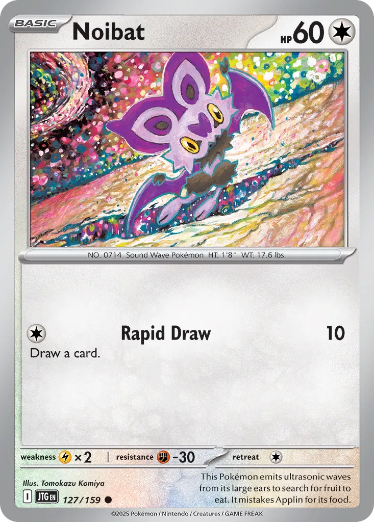 Noibat 127/159 — Journey Together (English Pokémon TCG card)