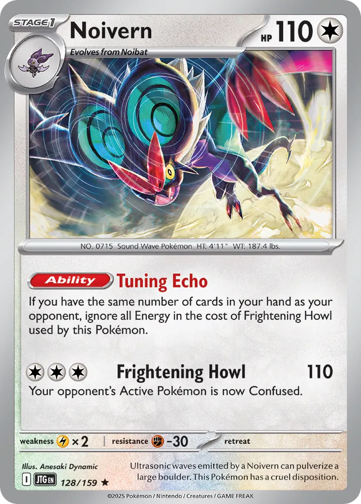 Noivern 128/159 — Journey Together (English Pokémon TCG card)