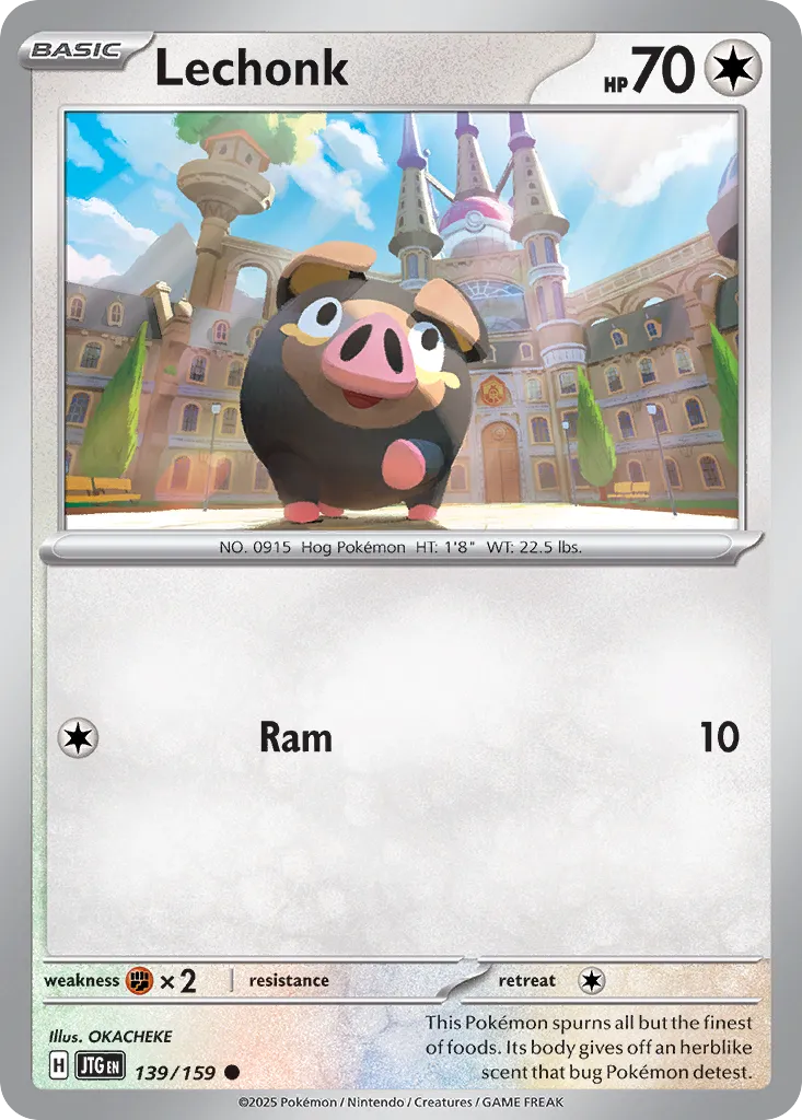 Lechonk 139/159 — Journey Together (English Pokémon TCG card)
