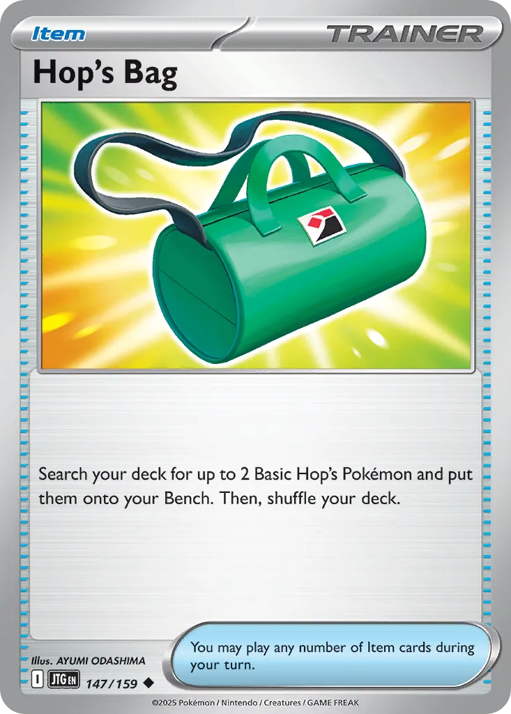 Hop's Bag 147/159 — Journey Together (English Pokémon TCG card)