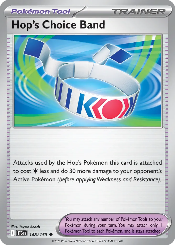 Hop's Choice Band 148/159 — Journey Together (English Pokémon TCG card)