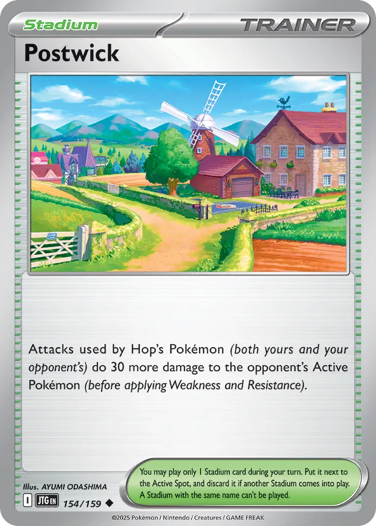Postwick 154/159 — Journey Together (English Pokémon TCG card)