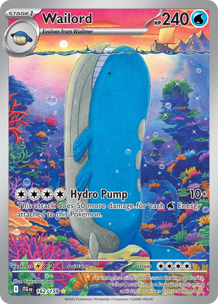Wailord 162/159 — Journey Together (English Pokémon TCG card)