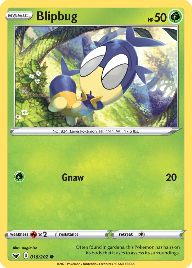 Blipbug 016/202 — Sword & Shield (English Pokémon TCG card)
