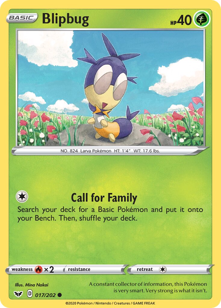 Blipbug 017/202 — Sword & Shield (English Pokémon TCG card)