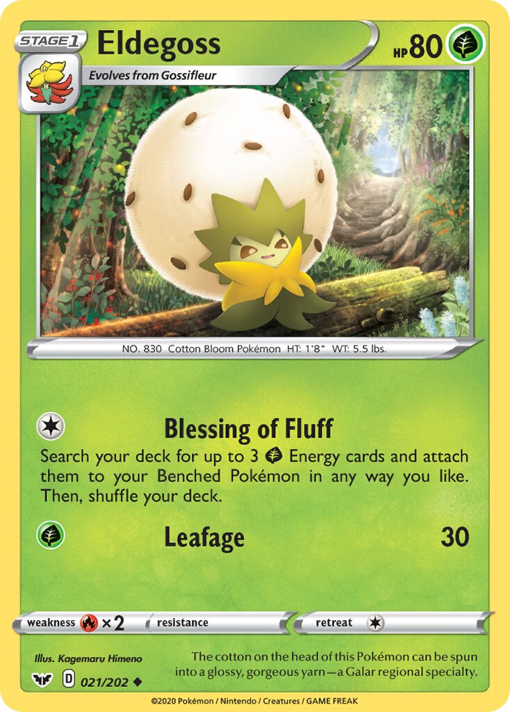 Eldegoss 021/202 — Sword & Shield (English Pokémon TCG card)