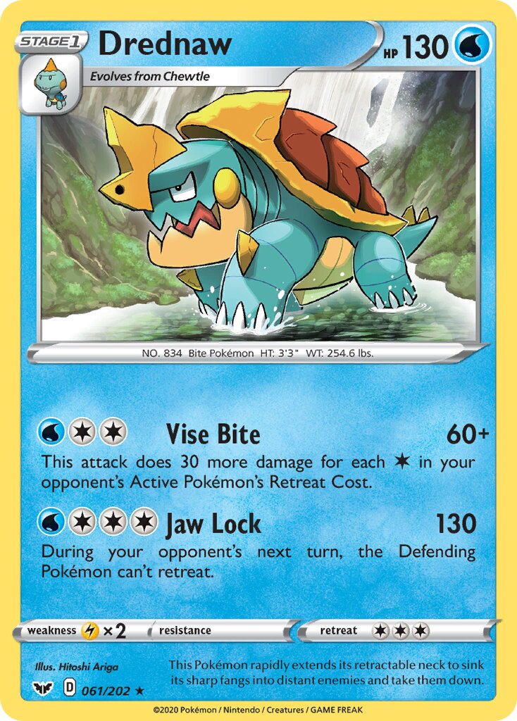 Drednaw 061/202 — Sword & Shield (English Pokémon TCG card)
