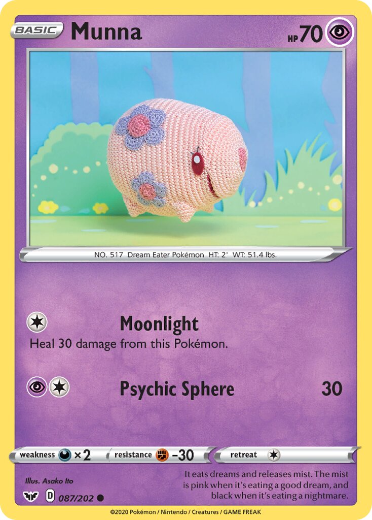 Munna 087/202 — Sword & Shield (English Pokémon TCG card)
