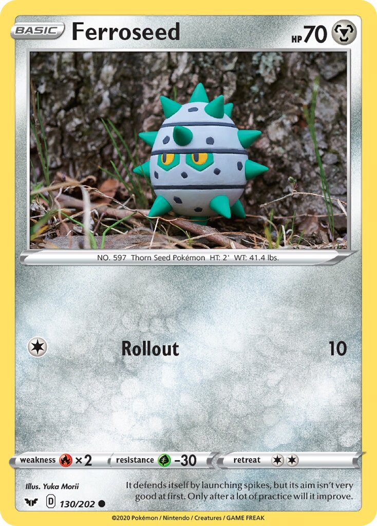 Ferroseed 130/202 — Sword & Shield (English Pokémon TCG card)