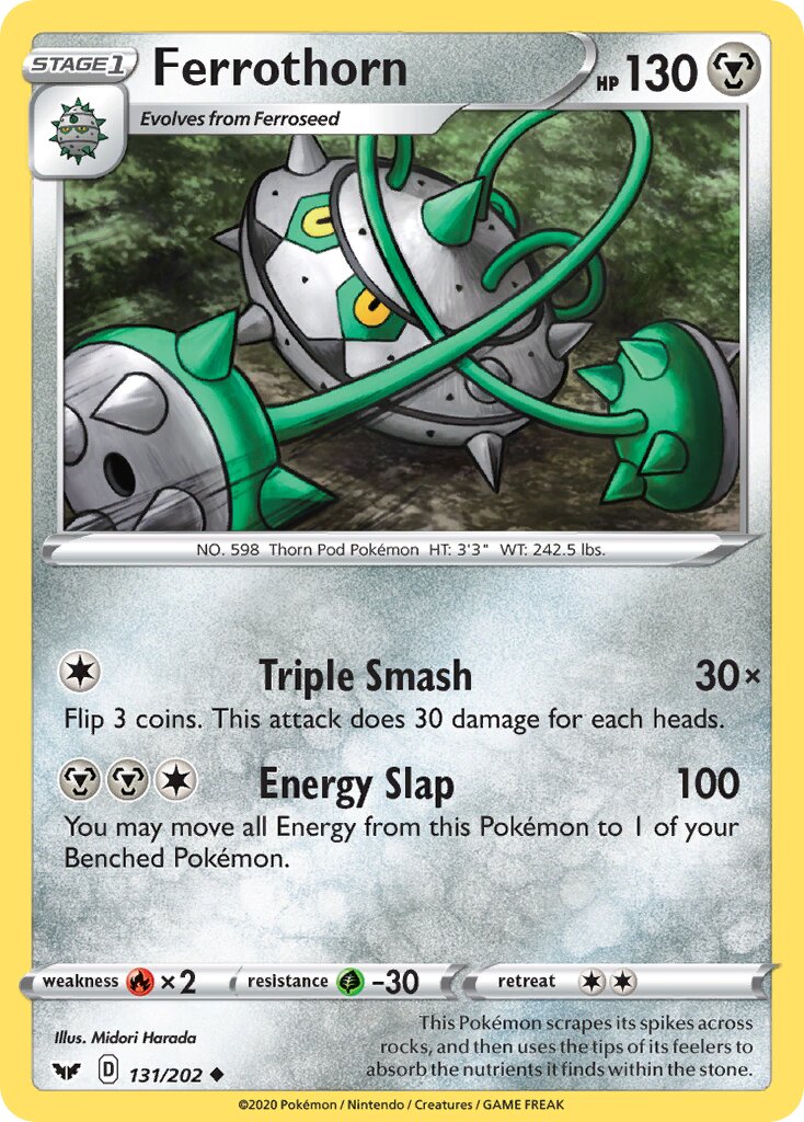 Ferrothorn 131/202 — Sword & Shield (English Pokémon TCG card)