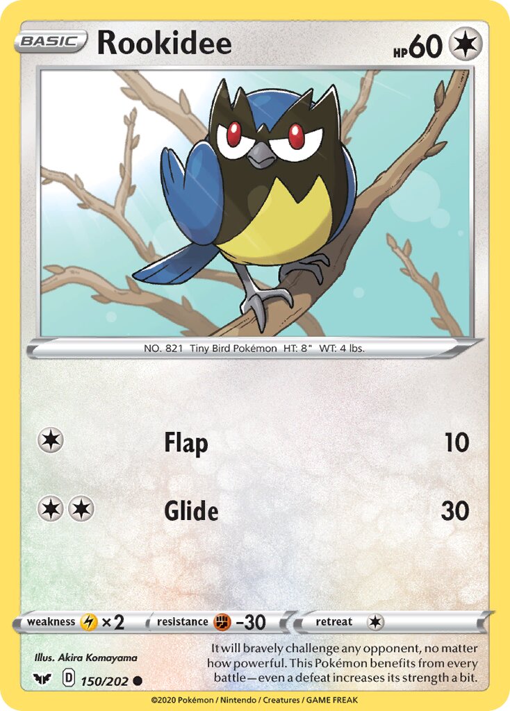 Rookidee 150/202 — Sword & Shield (English Pokémon TCG card)