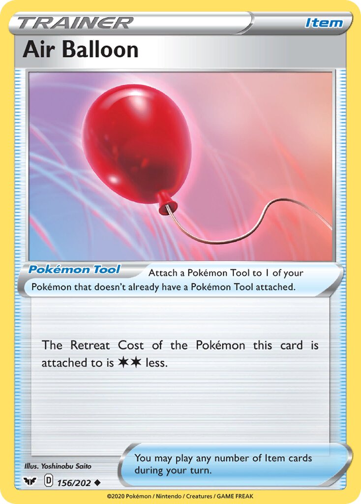 Air Balloon 156/202 — Sword & Shield (English Pokémon TCG card)