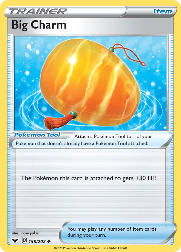 Big Charm 158/202 — Sword & Shield (English Pokémon TCG card)