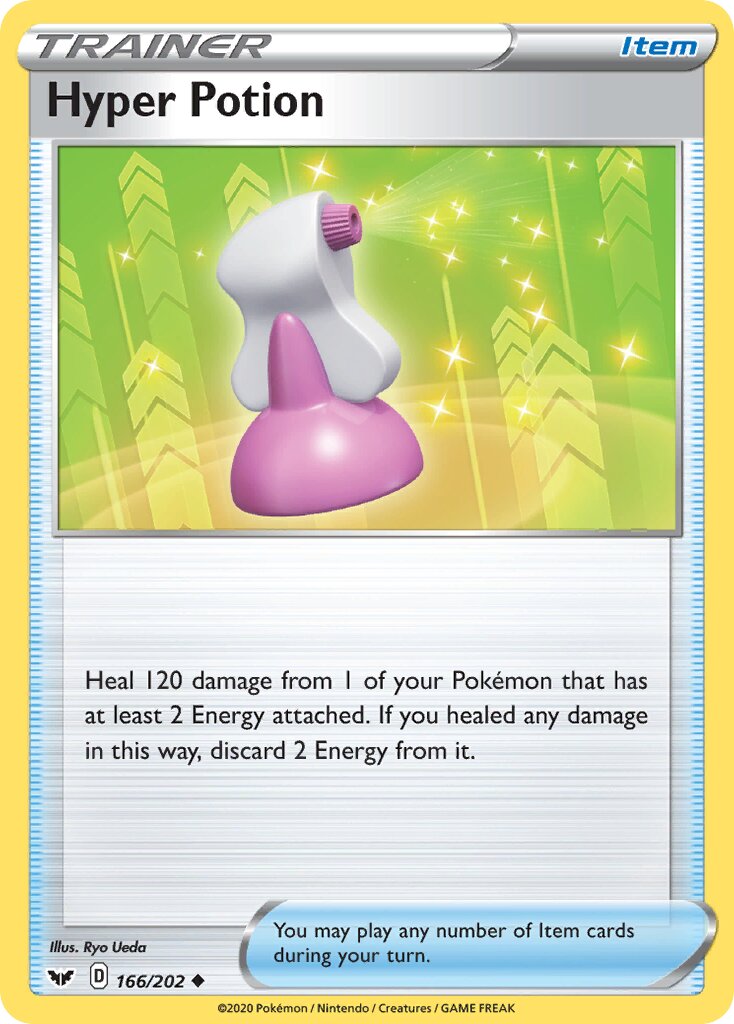 Hyper Potion 166/202 — Sword & Shield (English Pokémon TCG card)