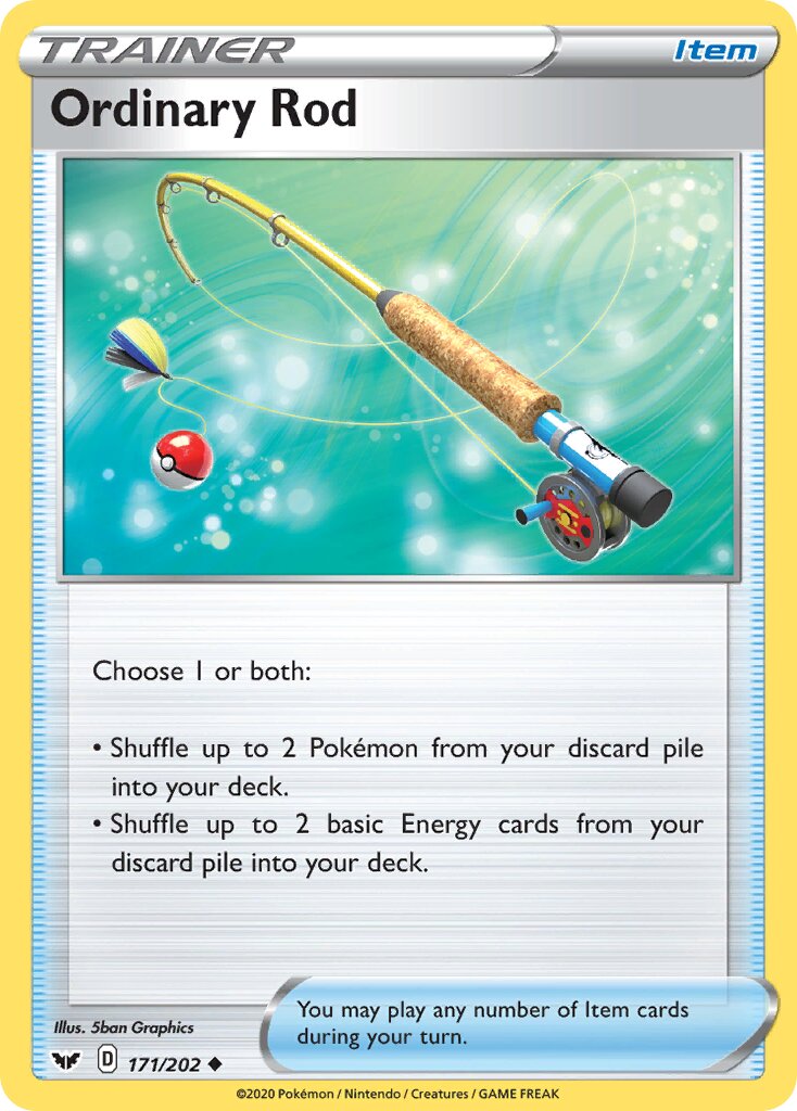 Ordinary Rod 171/202 — Sword & Shield (English Pokémon TCG card)