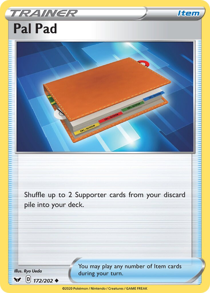 Pal Pad 172/202 — Sword & Shield (English Pokémon TCG card)