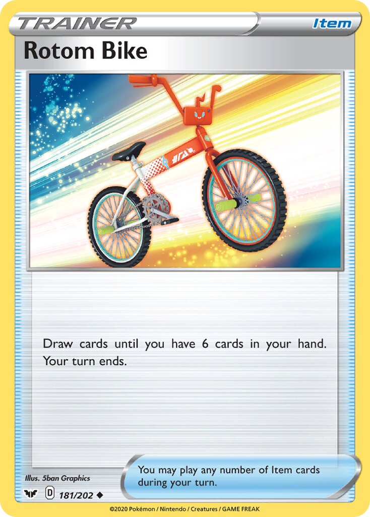 Rotom Bike 181/202 — Sword & Shield (English Pokémon TCG card)
