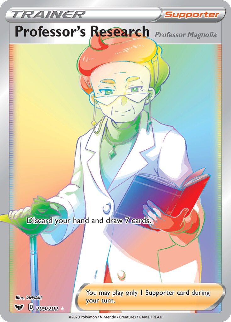 Professor's Research 209/202 — Sword & Shield (English Pokémon TCG card)