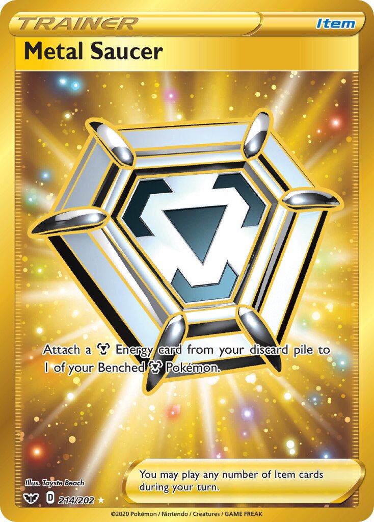 Metal Saucer 214/202 — Sword & Shield (English Pokémon TCG card)