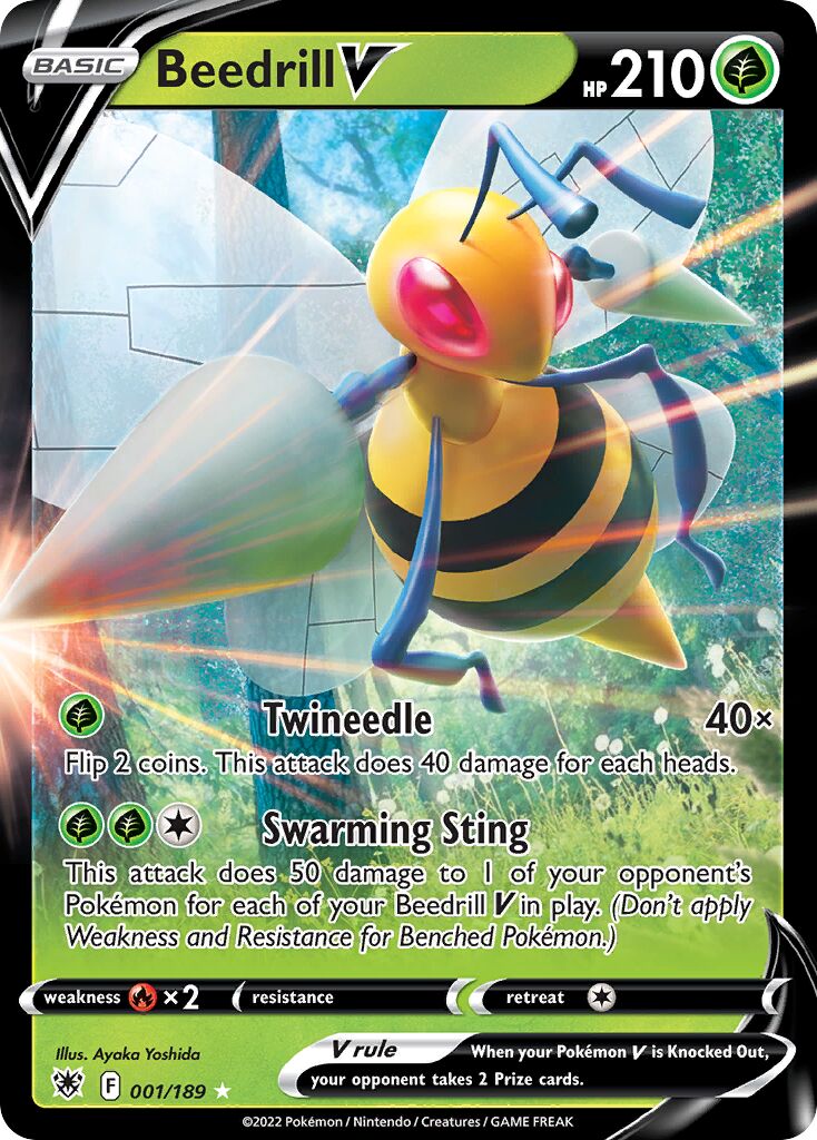 Beedrill V 001/246 — Astral Radiance (English Pokémon TCG card)