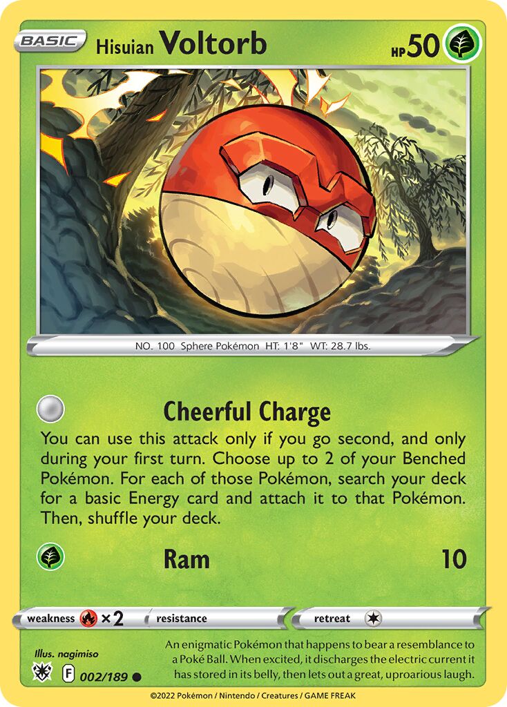 Hisuian Voltorb 002/246 — Astral Radiance (English Pokémon TCG card)