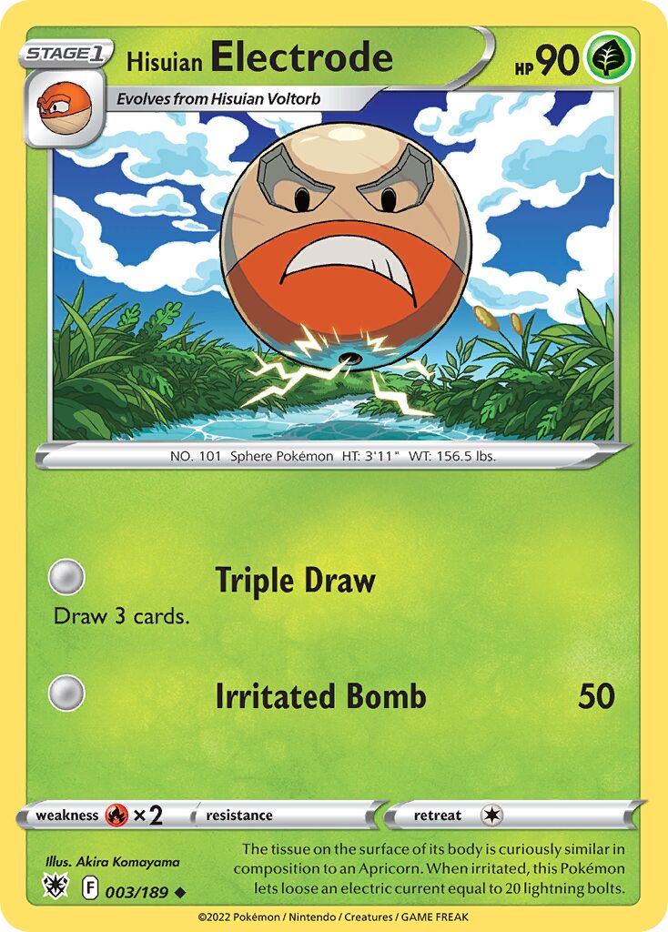 Hisuian Electrode 003/246 — Astral Radiance (English Pokémon TCG card)