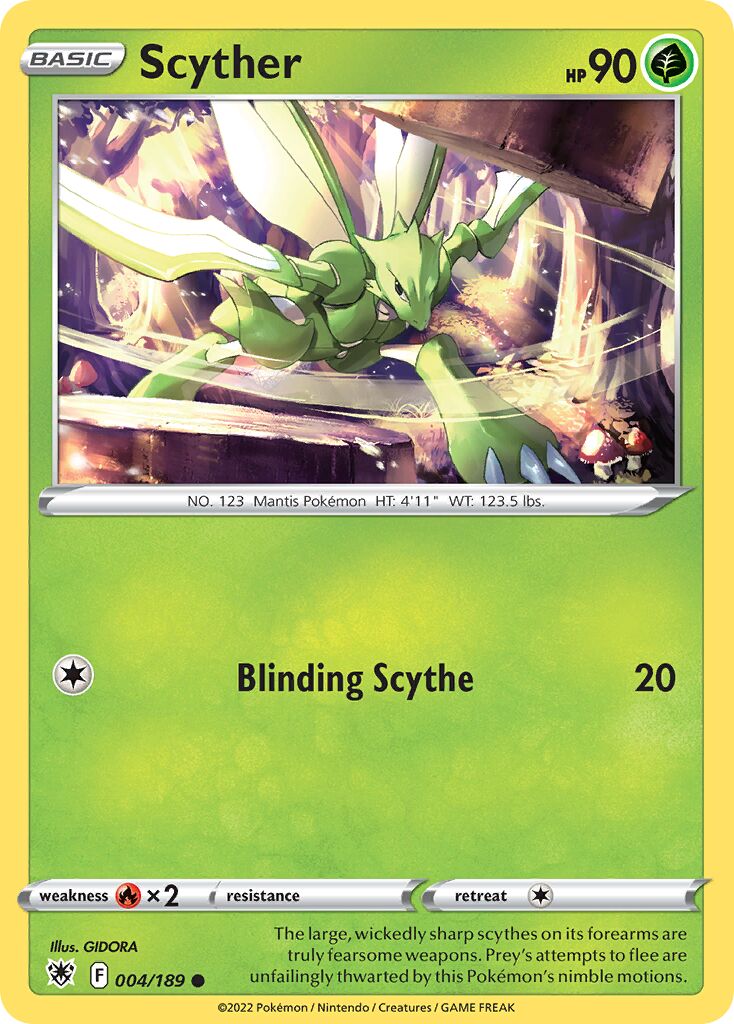 Scyther 004/246 — Astral Radiance (English Pokémon TCG card)