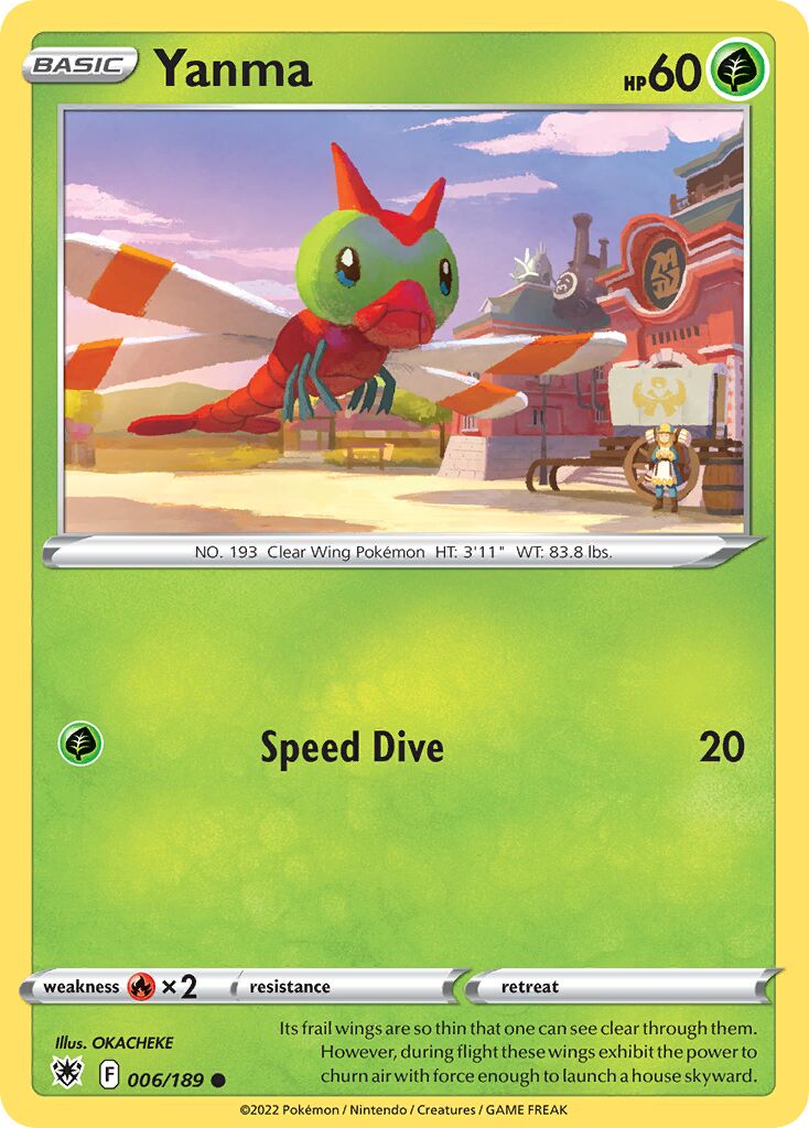 Yanma 006/246 — Astral Radiance (English Pokémon TCG card)