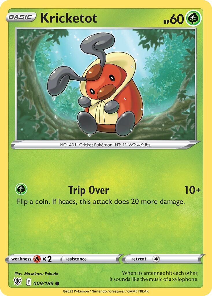 Kricketot 009/246 — Astral Radiance (English Pokémon TCG card)