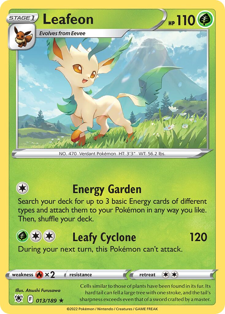 Leafeon 013/246 — Astral Radiance (English Pokémon TCG card)