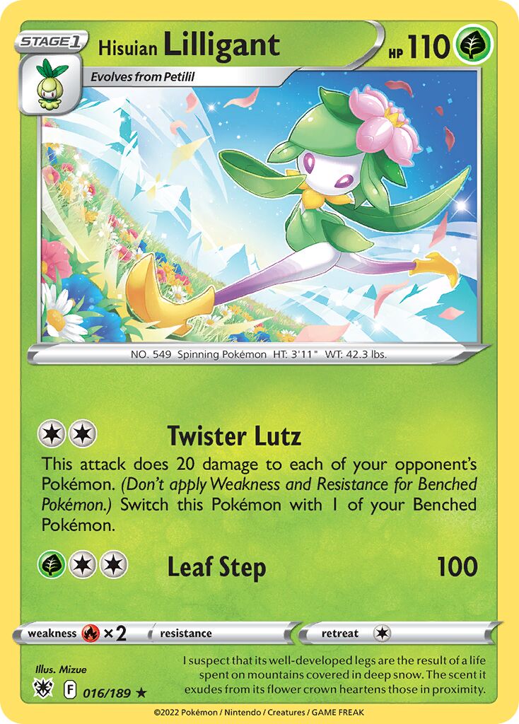 Hisuian Lilligant 016/246 — Astral Radiance (English Pokémon TCG card)