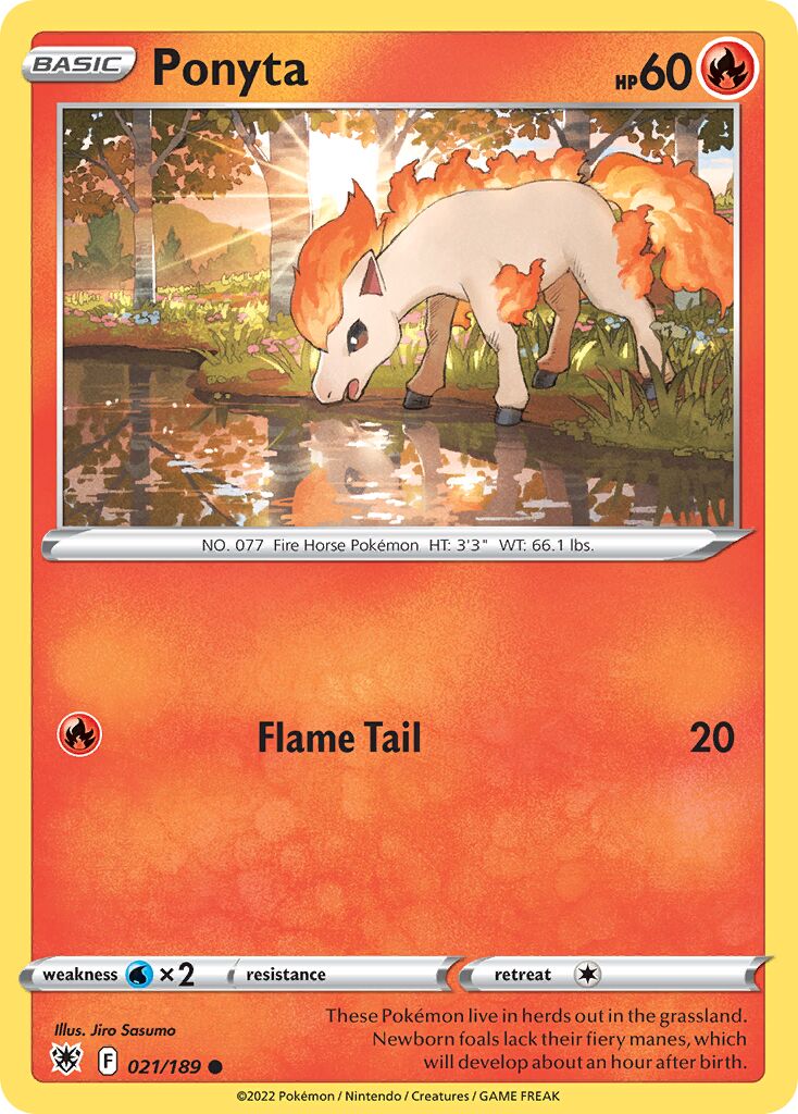 Ponyta 021/246 — Astral Radiance (English Pokémon TCG card)