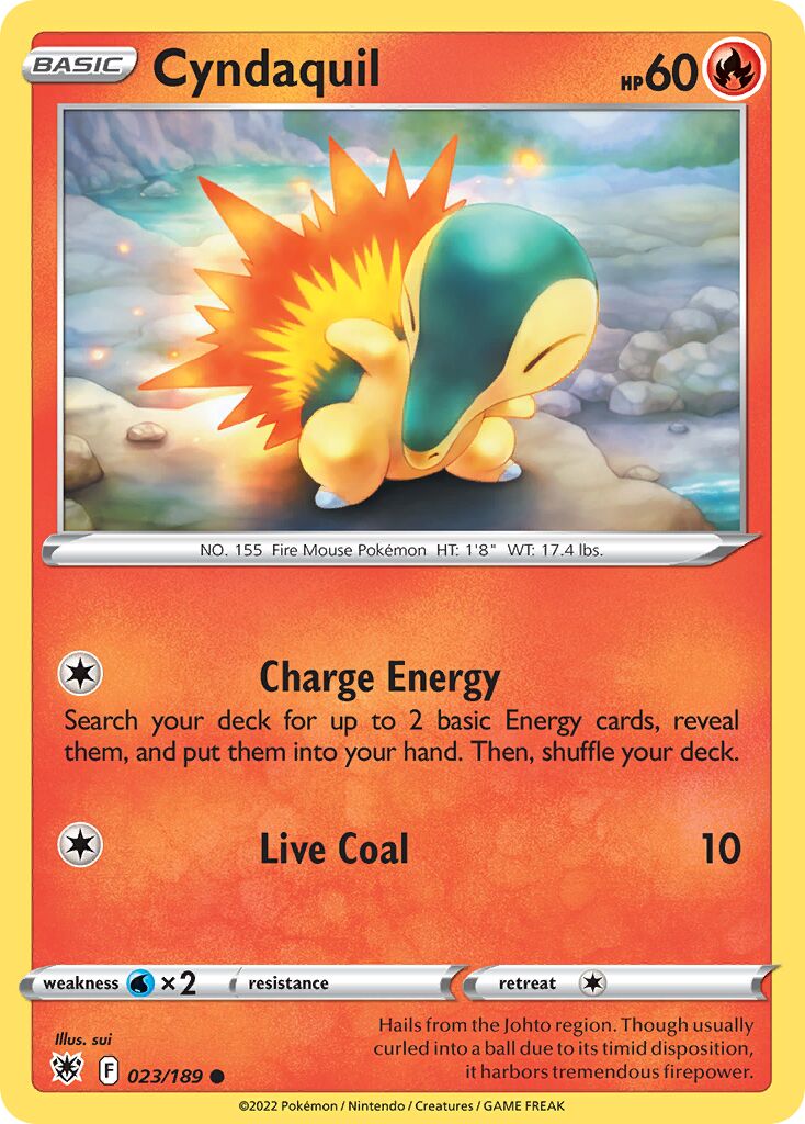 Cyndaquil 023/246 — Astral Radiance (English Pokémon TCG card)
