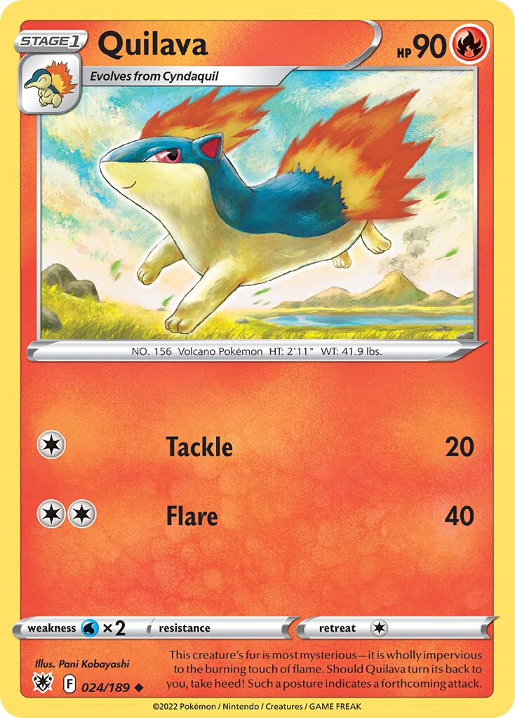 Quilava 024/246 — Astral Radiance (English Pokémon TCG card)