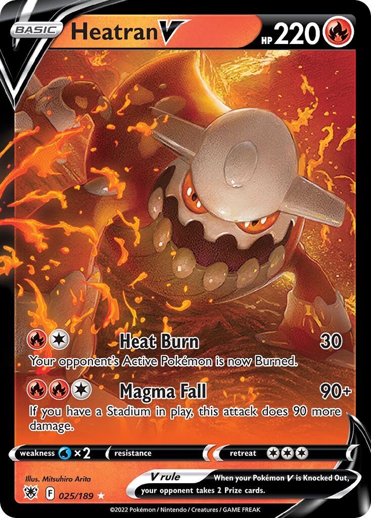 Heatran V 025/246 — Astral Radiance (English Pokémon TCG card)