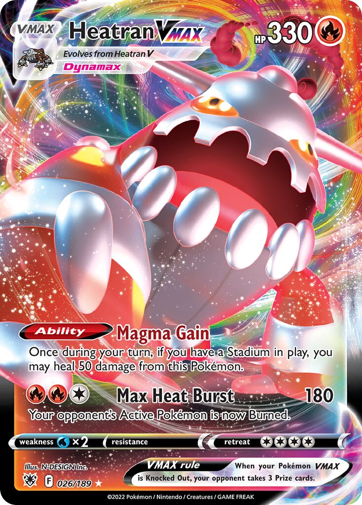 Heatran VMAX 026/246 — Astral Radiance (English Pokémon TCG card)