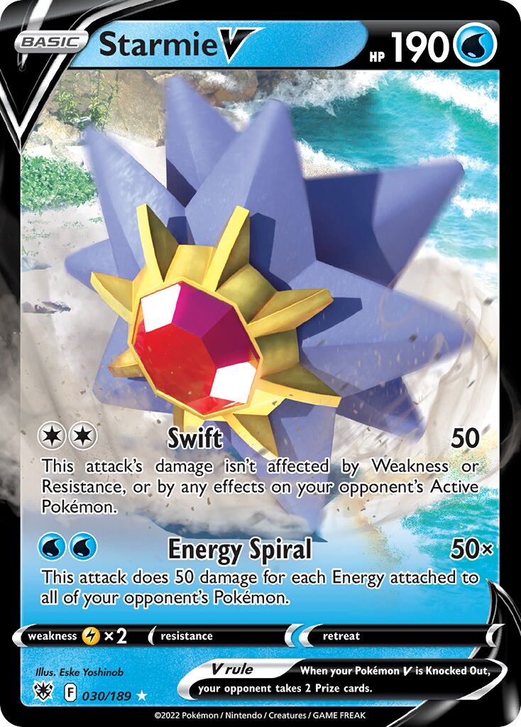 Starmie V 030/246 — Astral Radiance (English Pokémon TCG card)