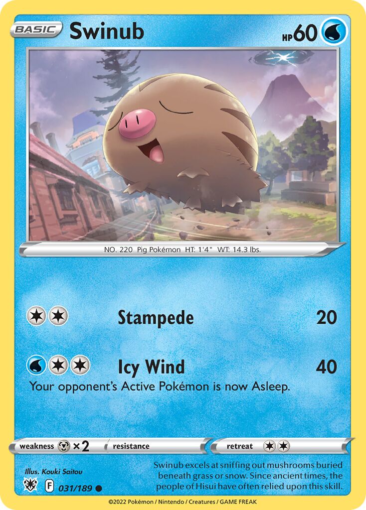 Swinub 031/246 — Astral Radiance (English Pokémon TCG card)