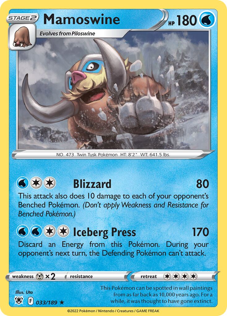 Mamoswine 033/246 — Astral Radiance (English Pokémon TCG card)