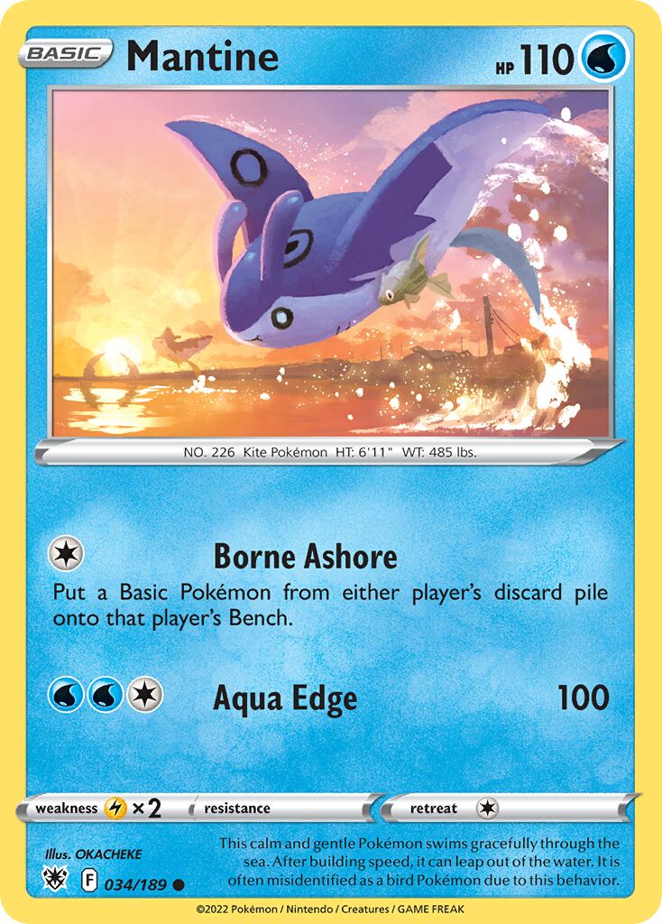 Mantine 034/246 — Astral Radiance (English Pokémon TCG card)