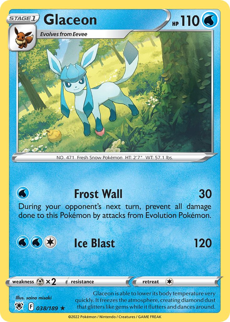 Glaceon 038/246 — Astral Radiance (English Pokémon TCG card)