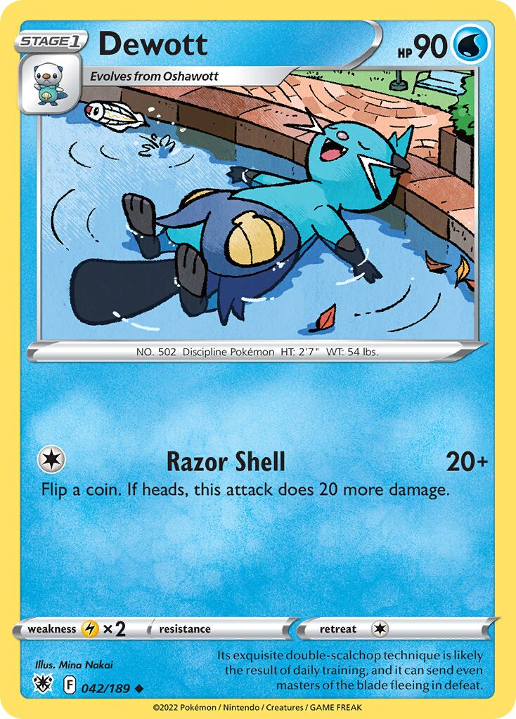 Dewott 042/246 — Astral Radiance (English Pokémon TCG card)