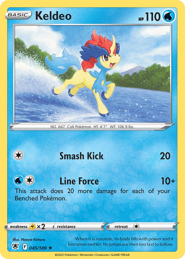 Keldeo 045/246 — Astral Radiance (English Pokémon TCG card)