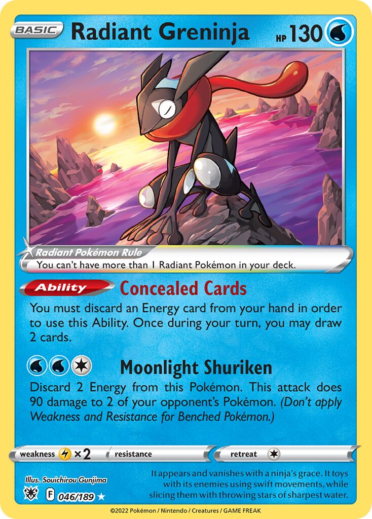 Radiant Greninja 046/246 — Astral Radiance (English Pokémon TCG card)