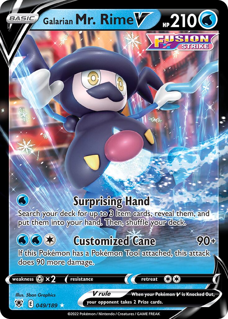 Galarian Mr. Rime V 049/246 — Astral Radiance (English Pokémon TCG card)